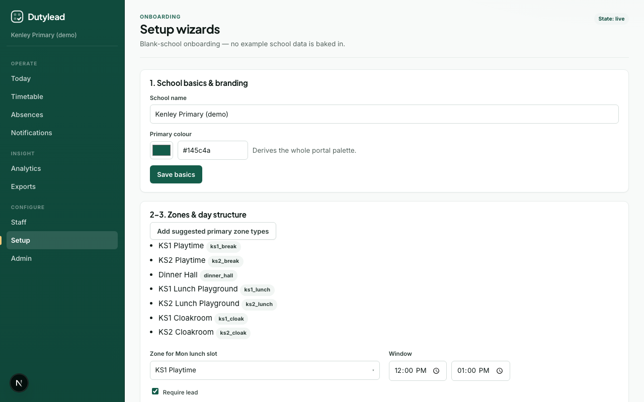 Setup wizards overview